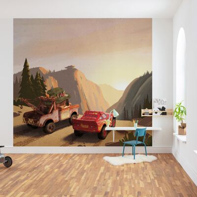 Papel pintado fotográfico no tejido - Cars Sundown - tamaño 300 x 280 cm