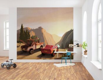 Papier peint photo intissé - Cars Sundown - format 300 x 280 cm 1