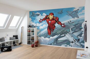 Papier peint photo intissé - Iron Man Flight - format 400 x 280 cm 1