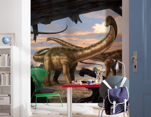 Vlies Fototapete - Seismosaurus - Größe 250 x 280 cm