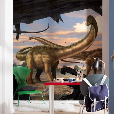Papel pintado fotográfico no tejido - Seismosaurus - tamaño 250 x 280 cm