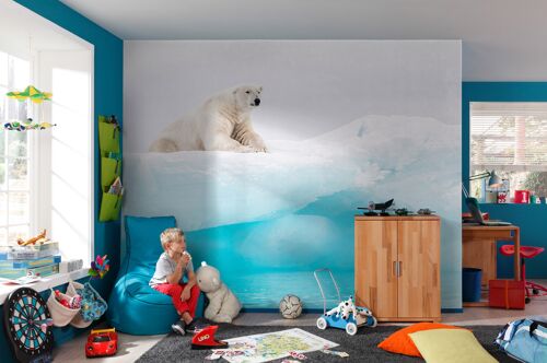 Vlies Fototapete - Arctic Polar Bear - Größe 400 x 280 cm