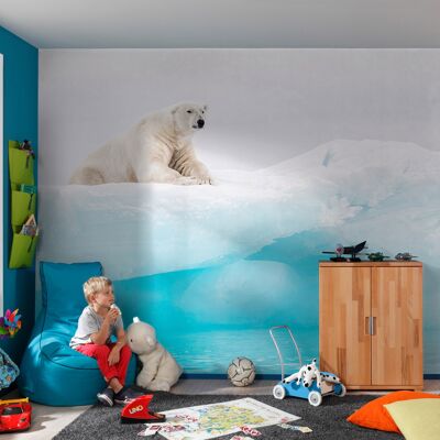 Papel pintado fotográfico no tejido - Oso polar ártico - tamaño 400 x 280 cm