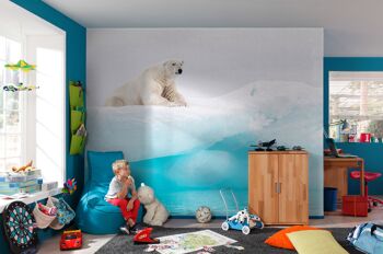 Papier peint photo intissé - Ours polaire arctique - format 400 x 280 cm 1