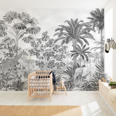 Non-woven photo wallpaper - Jungle Evolution - size 350 x 280 cm