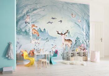 Papier peint photo intissé - Animal Sleepover - format 350 x 280 cm 1