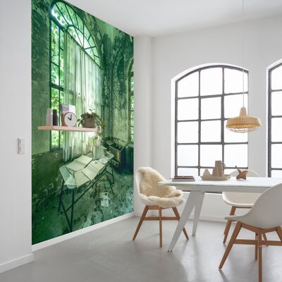 Non-woven photo wallpaper - stanza verde - size 200 x 280 cm