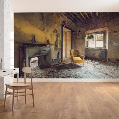 Papel pintado fotográfico no tejido - Amarillo - Tamaño 400 x 280 cm
