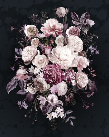 Papier peint photo intissé - Bouquet Noir - format 200 x 250 cm 2