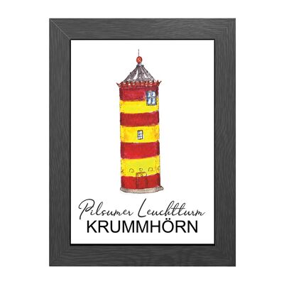 A4 poster pilsum lighthouse in frame - joyin
