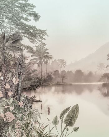 Papier peint photo intissé - Lac des Palmiers - format 200 x 250 cm 2