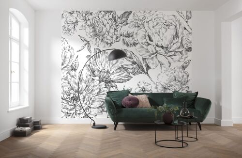 Vlies Fototapete - Flowerbed  - Größe 300 x 250 cm
