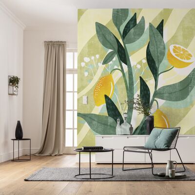 Non-woven photo wallpaper - Lemon Fresh - size 200 x 250 cm