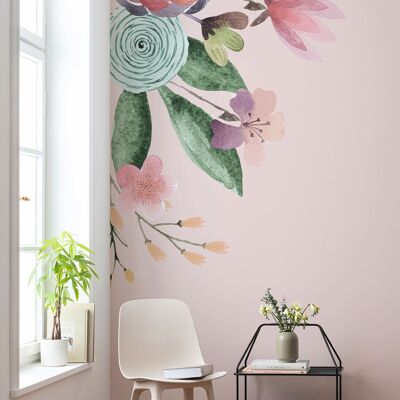 Papel pintado fotográfico no tejido - Fleur Bisou - tamaño 200 x 250 cm