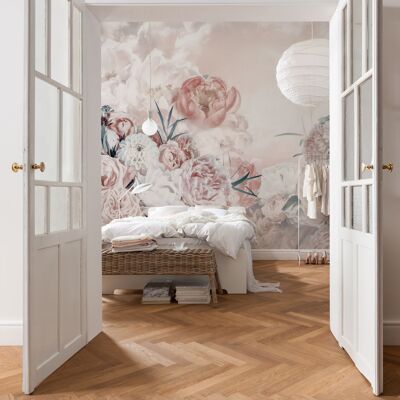 Non-woven photo wallpaper - Blossom Clouds - size 250 x 250 cm