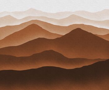 Papier peint photo intissé - Montagnes Macchiato - format 300 x 250 cm 2