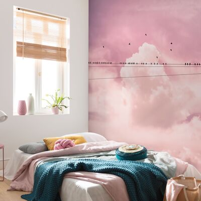 Non-woven photo wallpaper - Cloud Wire - size 400 x 250 cm