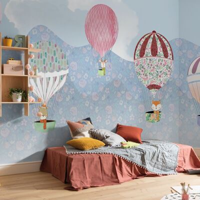 Non-woven photo wallpaper - Happy Balloon - size 500 x 250 cm