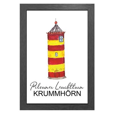 A3 poster pilsum lighthouse in frame - joyin