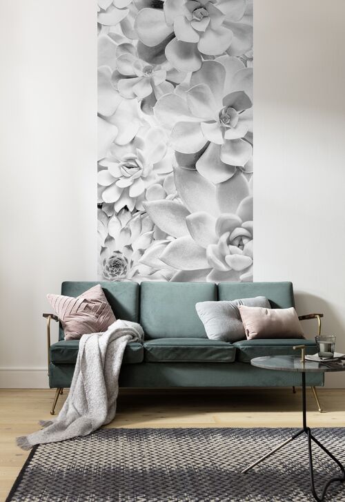 Vlies Fototapete - Shades Black and White Panel - Größe 100 x 250 cm