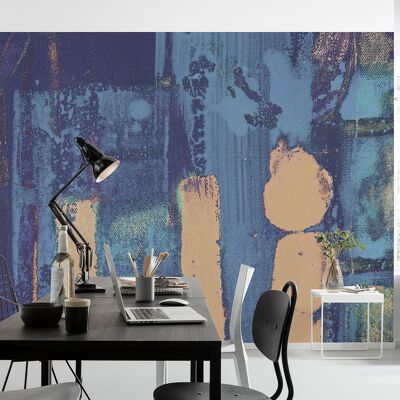 Papel pintado fotográfico no tejido - Tallos Blooming Blue - Tamaño 500 x 280 cm