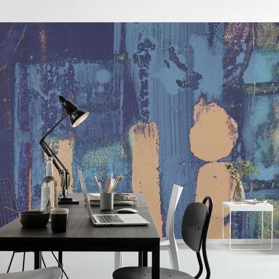 Vlies Fototapete - Stems Blooming Blue  - Größe 500 x 280 cm