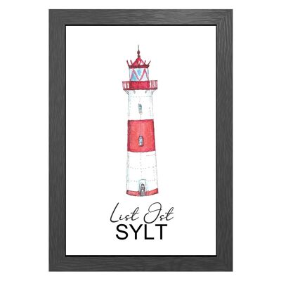 A3 poster list ost lighthouse in frame - joyin