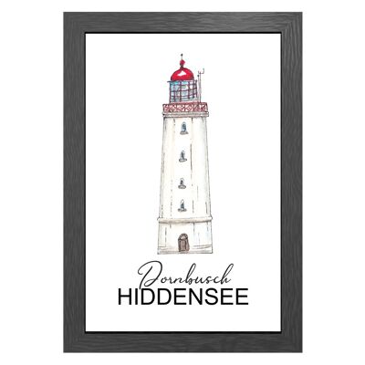 A3 poster dornbosch lighthouse in frame - joyin