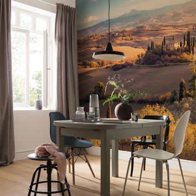 Non-woven photo wallpaper - Tuscany gold - size 400 x 250 cm