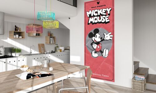 Vlies Fototapete - Mickey - American Classic - Größe 100 x 250 cm