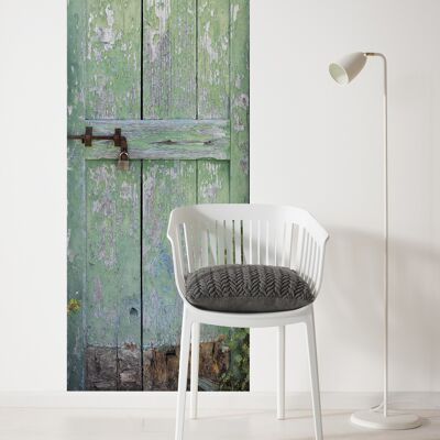 Fleece photo wallpaper - garden door - size 100 x 280 cm