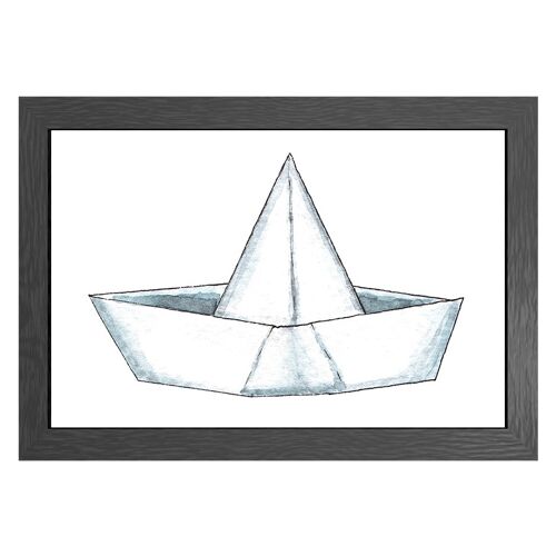 A3 poster paper boat in frame - joyin