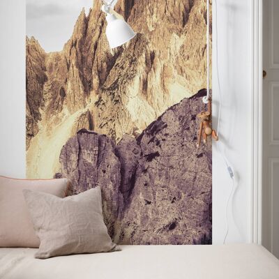 Vlies Fototapete - Peaks Color Panel - Größe 100 x 250 cm