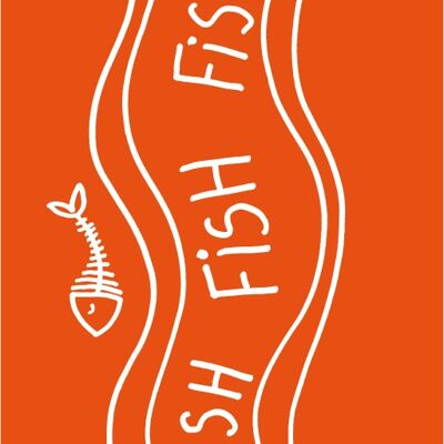 Callcard® iPhone7 / 8 Fishfiume arancione