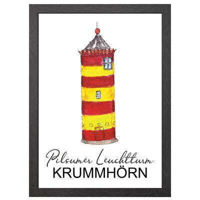 A2 poster pilsum lighthouse in frame - joyin
