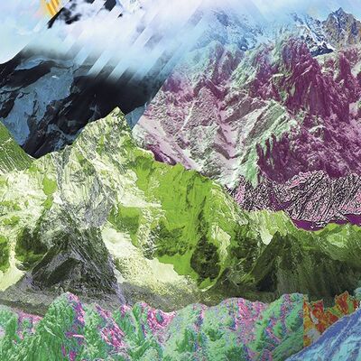 Papel pintado fotográfico no tejido - Panel superior de la montaña - Tamaño 100 x 250 cm