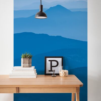 Vlies Fototapete - Blue Mountain  Panel - Größe 100 x 250 cm