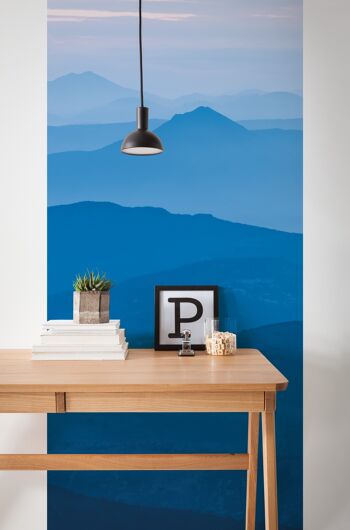 Papier peint photo intissé - Blue Mountain Panel - taille 100 x 250 cm 1