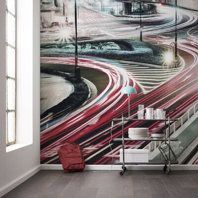Vlies Fototapete - Speed Painting - Größe 400 x 250 cm