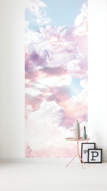 Papier peint photo intissé - Panneau nuages - format 100 x 250cm 1