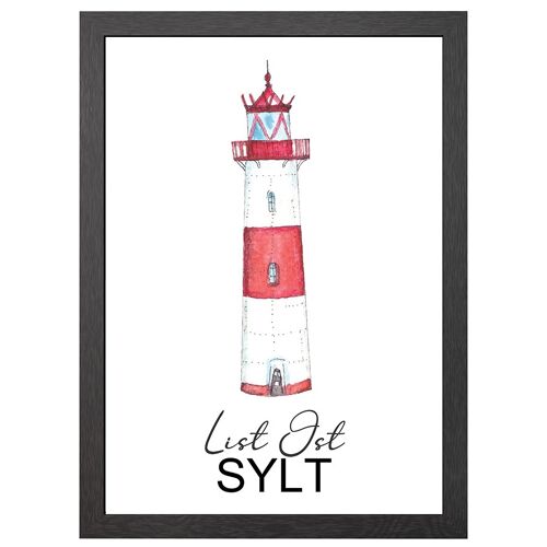 A2 poster list ost lighthouse in frame - joyin