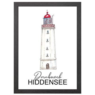 A2 poster dornbosch lighthouse in frame - joyin