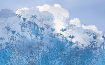 Papier peint photo intissé - Ciel bleu - format 200 x 250 cm