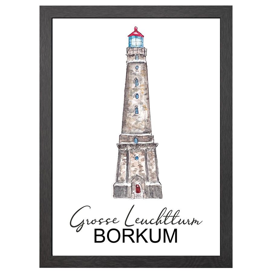 A2 AFFICHE BORKUM PHARE EN CADRE - JOYIN