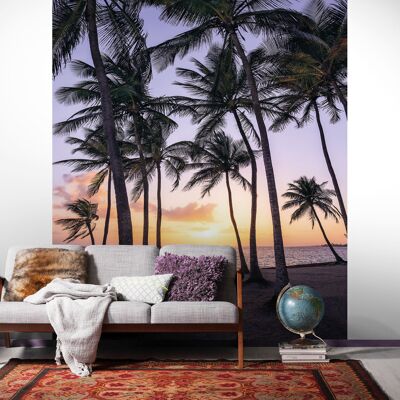 Vlies Fototapete - Palmtrees on Beach - Größe 200 x 250 cm