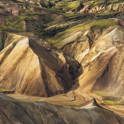 Vlies Fototapete - Shiny Mountains - Größe 400 x 250 cm