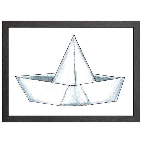 A2 poster paper boat in frame - joyin