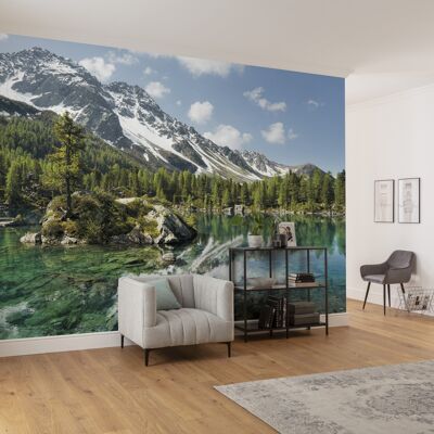 Papel pintado fotográfico no tejido - montaña mágica - tamaño 450 x 280 cm