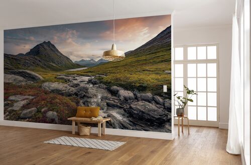 Vlies Fototapete - Schroffes Paradies - Größe 450 x 280 cm