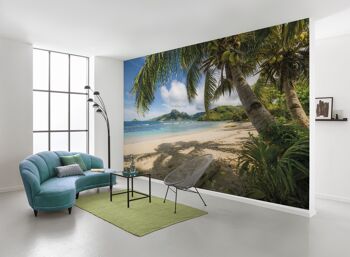 Papier peint photo intissé - oasis de plage Mers du Sud - format 450 x 280 cm 1